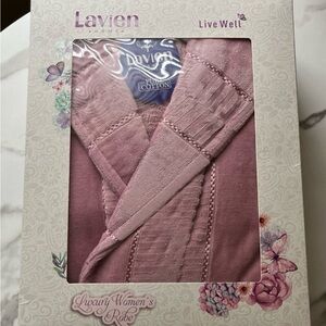 Lavien Home Pink Luxury Women's Robe